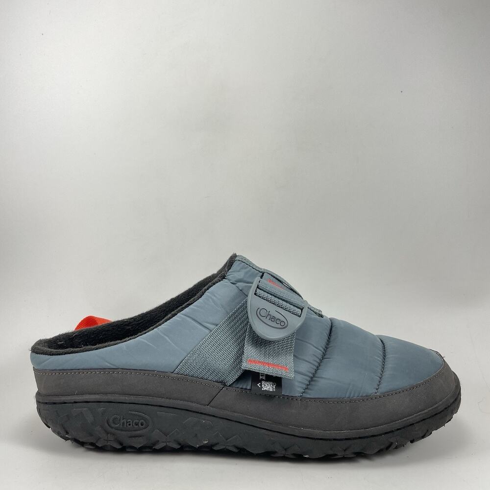 Chaco Ramble Puff Clog Mens Size 10 Gray Quilted Slip On Outdoor Camp Shoes